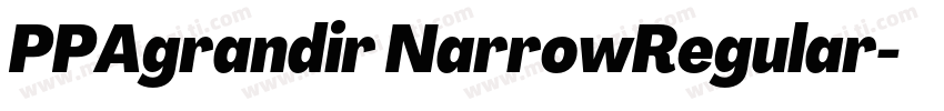 PPAgrandir NarrowRegular字体转换